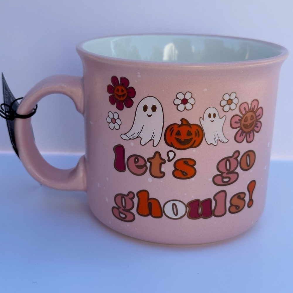 Let's Go Ghouls Pink Halloween Mug-Brand NEW!